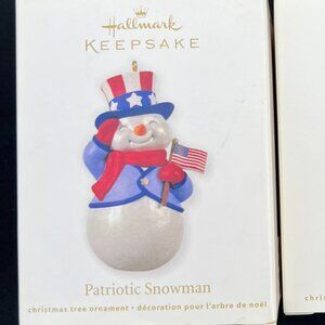 Hallmark Patriotic Snowman Ornament